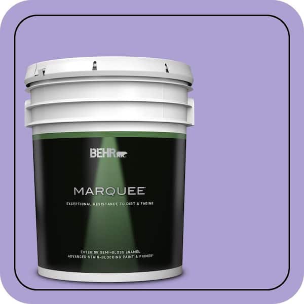 BEHR MARQUEE 5 gal. #P560-4 Magic Wand Semi-Gloss Enamel Exterior Paint & Primer
