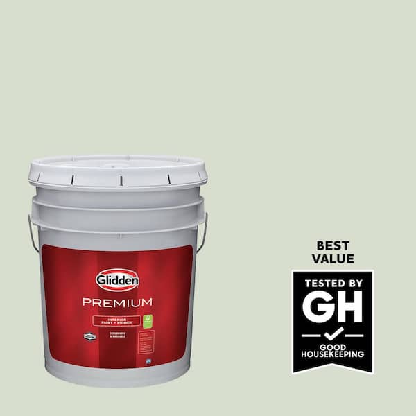 Glidden Premium 5 gal. PPG1124-2 Pale Vista Flat Interior Paint