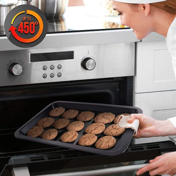 Nutrichef Nonstick Cookie Sheet Baking Pan - 1qt Metal Oven Baking