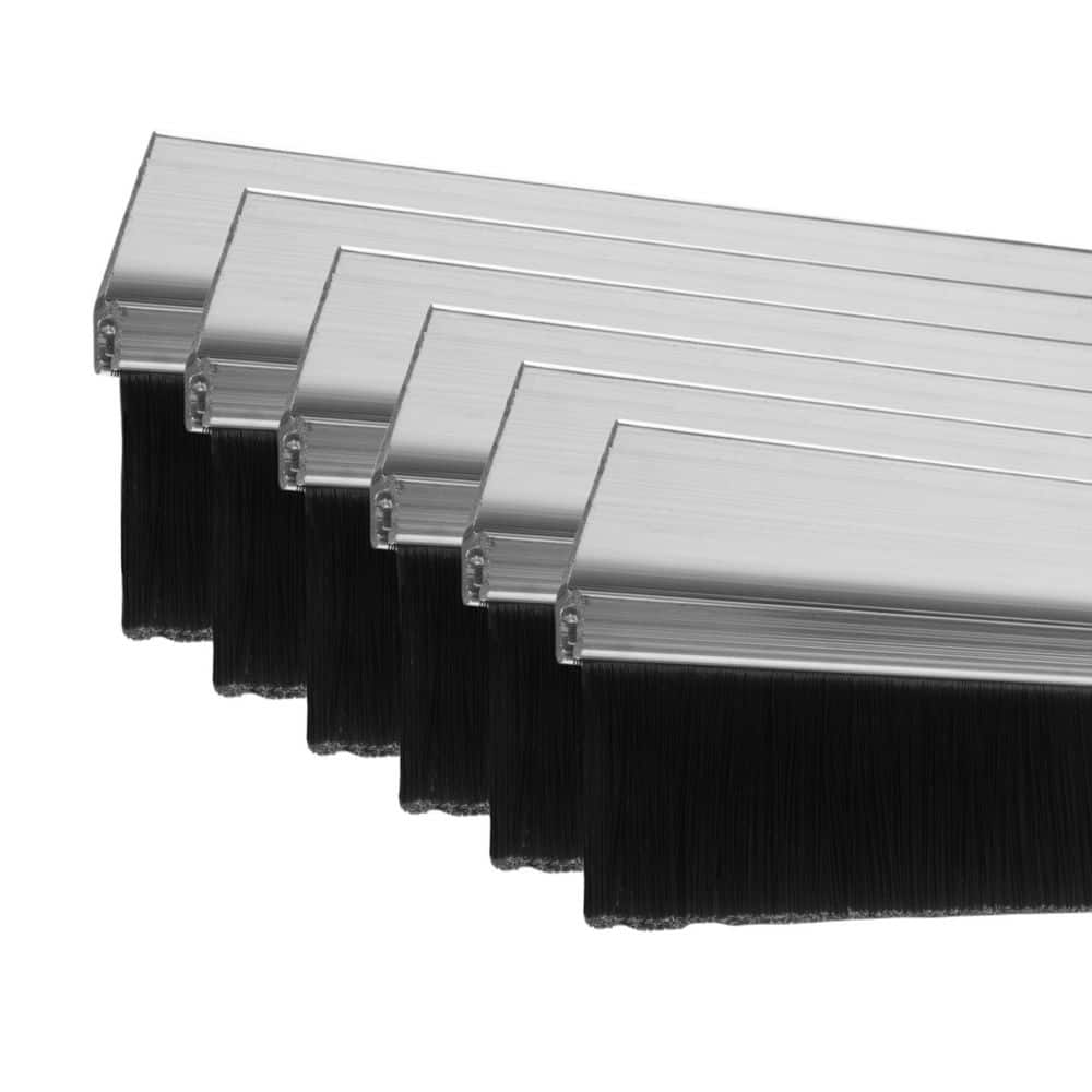 Garage Door Brush Weather Seal with Aluminum Retainer with 1 in. Brush - Si