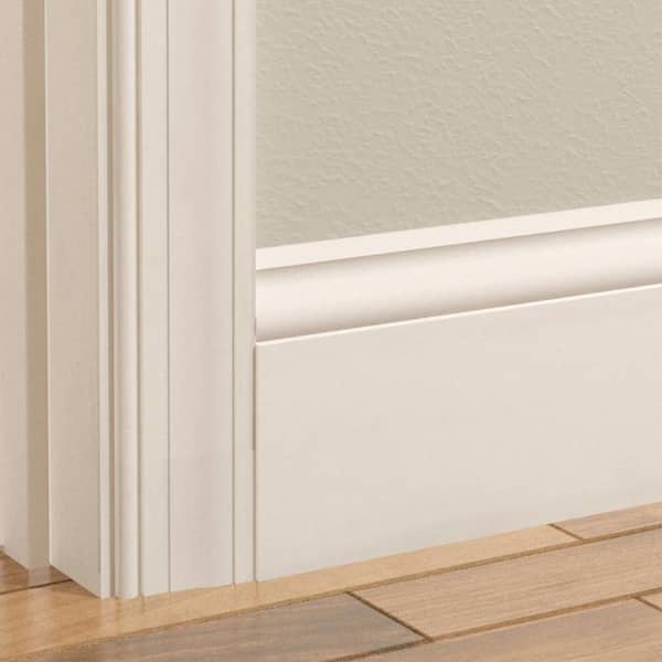 Alexandria Moulding 9/16 in. H X 8 ft. L Primed White MDF Molding