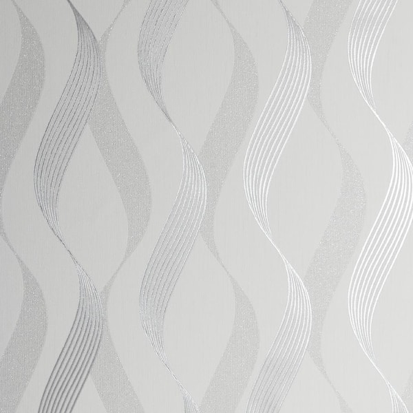 Arthouse Luxe Ribbon Metallic Heavy Weight Vinyl Wallpaper