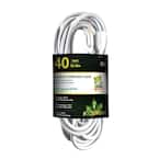 GoGreen Power Household Extension Cord (20', White)
