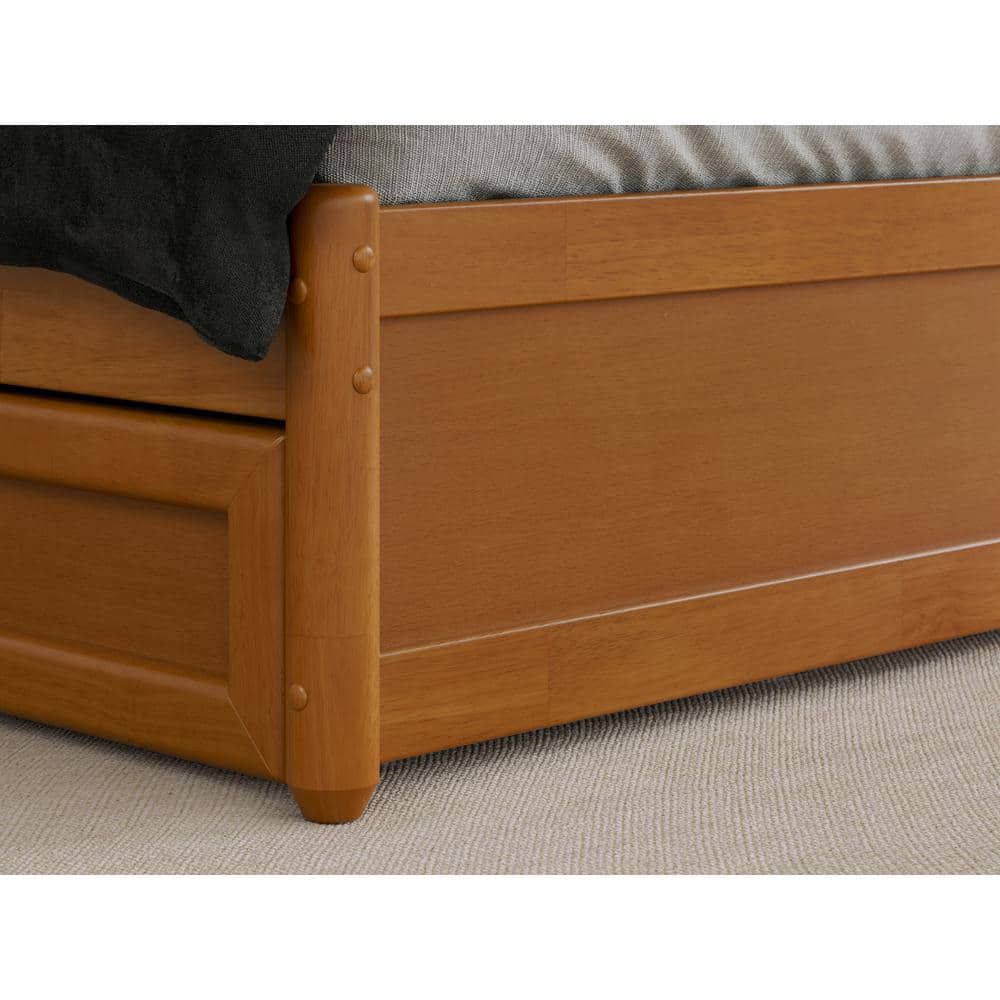 Lylah King Medium Wood Platform Bed with Storage Drawers