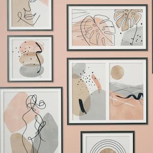 Krasner Pink Gallery Paper Wallpaper Sample