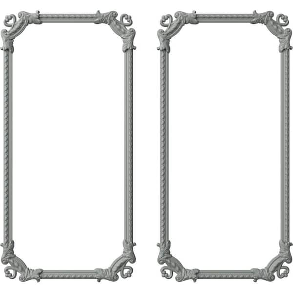 Ekena Millwork 13.35 Sq. Ft. Unfinished Polyurethane Devon Rope Panel Moulding Kit (Double Panel)