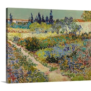 30 in. x 24 in. "Garden At Arles, 1888" by Vincent (1853-1890) van Gogh Canvas Wall Art