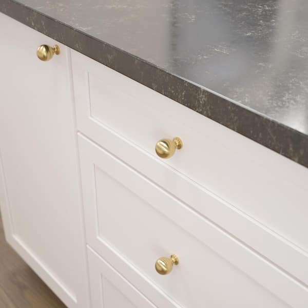 10-Pack Orb 1-3/16 in. (30 mm) Modern Gold Round Cabinet Knob