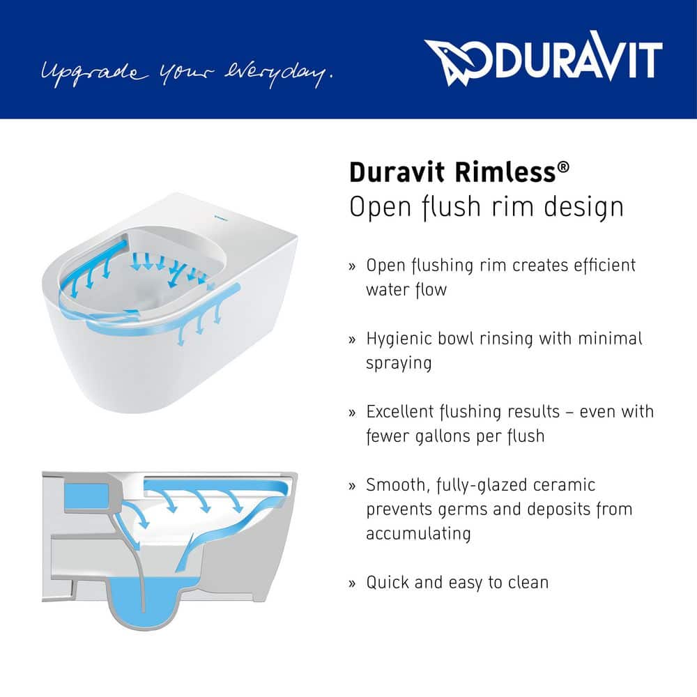 White Ceramic Elongated High Efficiency One-Piece Toilet