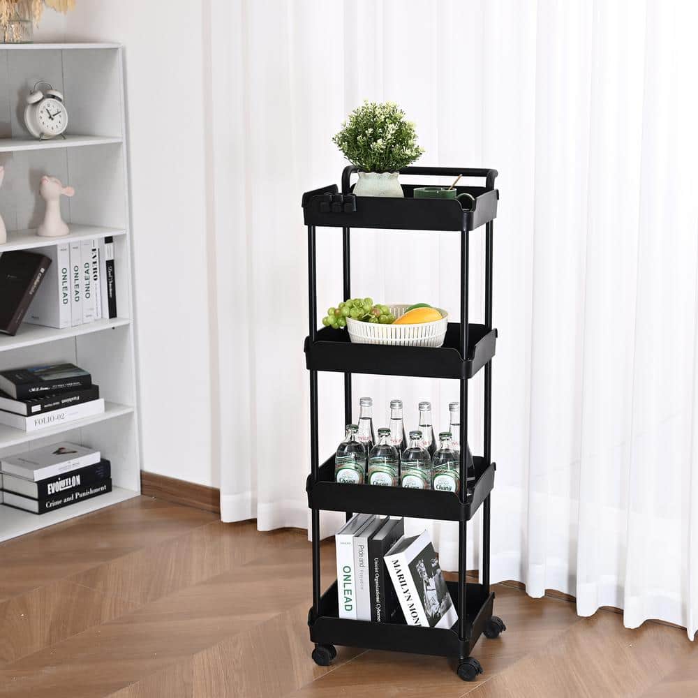Stainless Steel Garden Tool Organizer with Wheels, 10 Slots