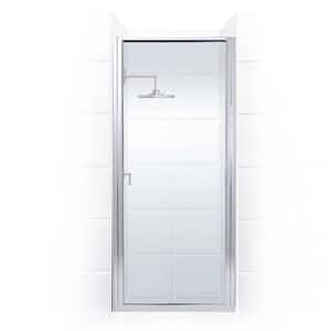 Paragon 31 in. to 31.75 in. x 70 in. Framed Continuous Hinged Shower Door in Chrome with Clear Glass