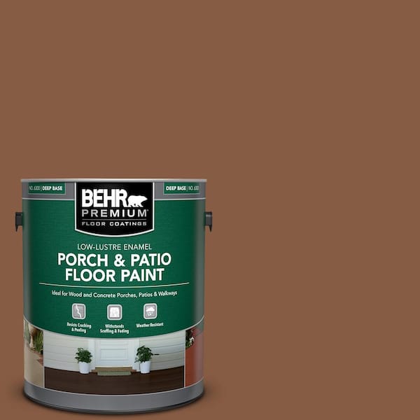 BEHR PREMIUM 1 gal. #ICC-80 Cinnamon Spice Low-Lustre Enamel Interior/Exterior Porch and Patio Floor Paint