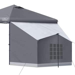 Camping Tent Side Tent for 10 ft. x 10 ft. Gray Pop Up Canopy with 10' Wide Tents Only Side Tent for Picnics, Camping