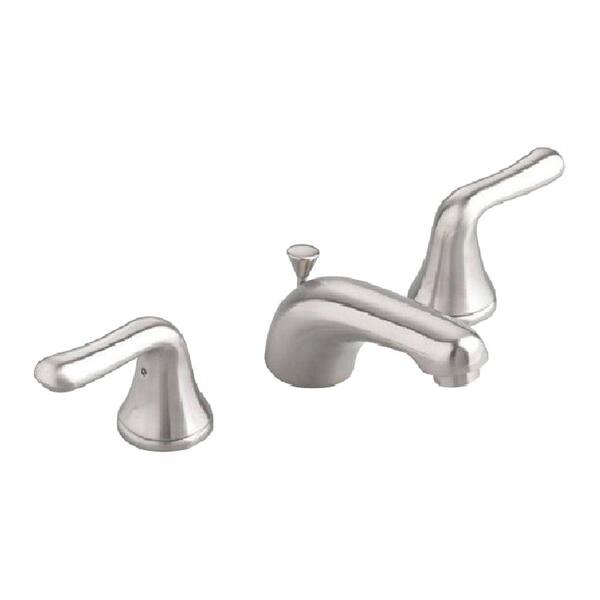 American Standard Colony Soft 8 in. Widespread 2-Handle Low-Arc Bathroom Faucet in Brushed Nickel with Speed Connect Drain