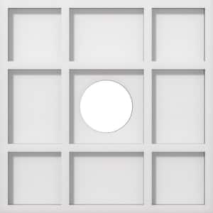 1 in. P X 4 in. C X 12 in. OD X 3 in. ID Rubik Architectural Grade PVC Contemporary Ceiling Medallion