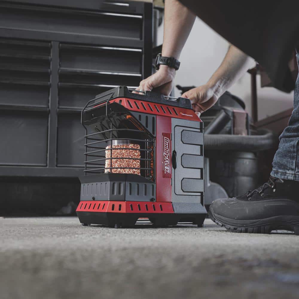 Mr. Heater Red and Black Portable Propane Heater with Safety Features