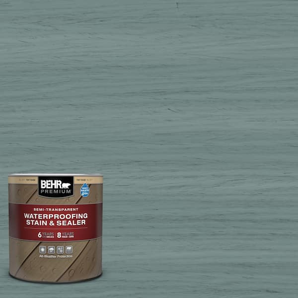 1 qt. #ST-119 Colony Blue Semi-Transparent Waterproofing Exterior Wood Stain and Sealer