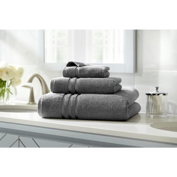 Home Decorators Collection Turkish Cotton Ultra Soft Charcoal Gray 6-Piece  Bath Sheet Towel Set 6pcshhchr - The Home Depot