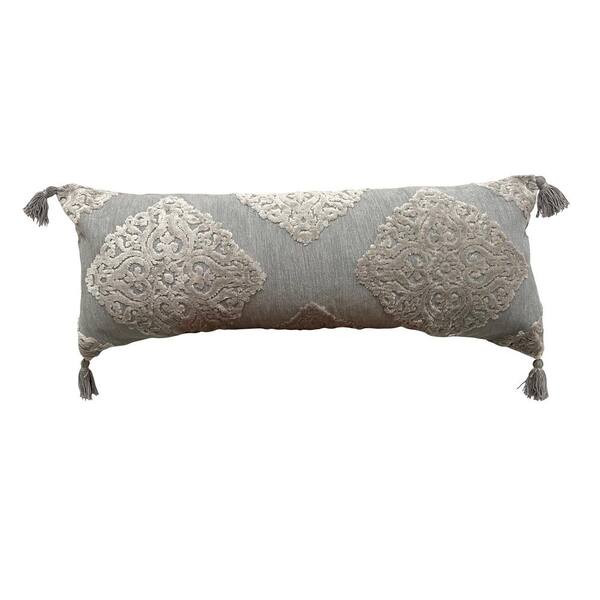 silver gray throw pillows