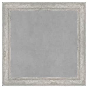 Angled Silver 19 in. x 19 in. Framed Magnetic Board