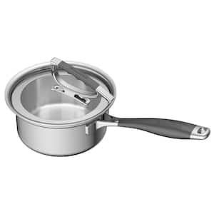 1. 6-qt. Stainless Steel Sauce Pan with Glass Latch Lid