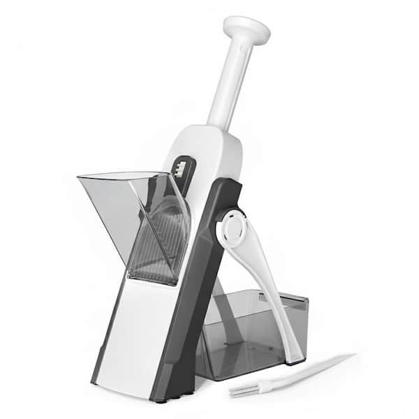 Stainless Steel Safety Mandoline Slicer with Adjustable Thickness, Vegetable and Fruit Cutter, Set of 1