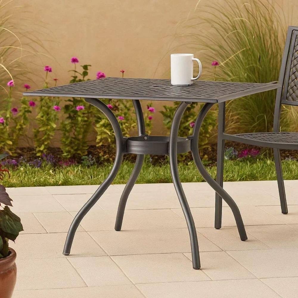Cay Black Square Aluminium Outdoor Dining Table price history on PriceWatchPro