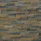 Rustic Gold Ledger Panel 6 in. x 24 in. Natural Slate Wall Tile (10 cases / 60 sq. ft. / pallet)