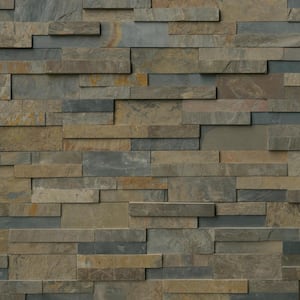 Rustic Gold Ledger Panel 6 in. x 24 in. Natural Slate Wall Tile (10 cases / 60 sq. ft. / pallet)