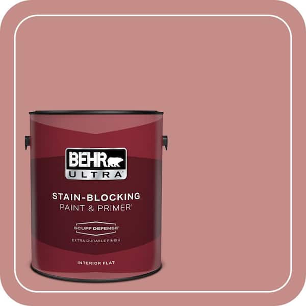BEHR ULTRA 1 gal. #BIC-32 Grand Sunset Extra Durable Flat Interior Paint & Primer