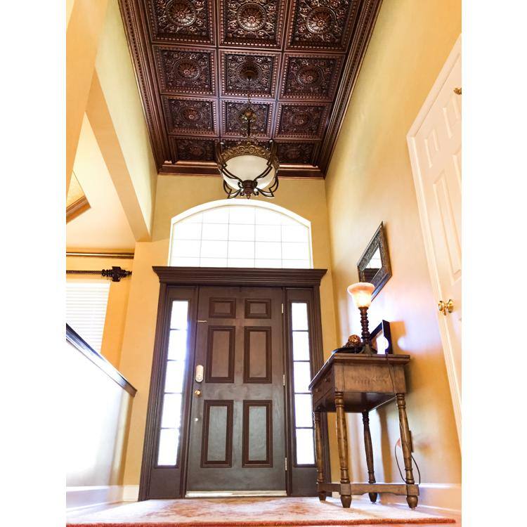 Da Vinci 24'' x 24'' Antique Copper PVC Ceiling Tiles