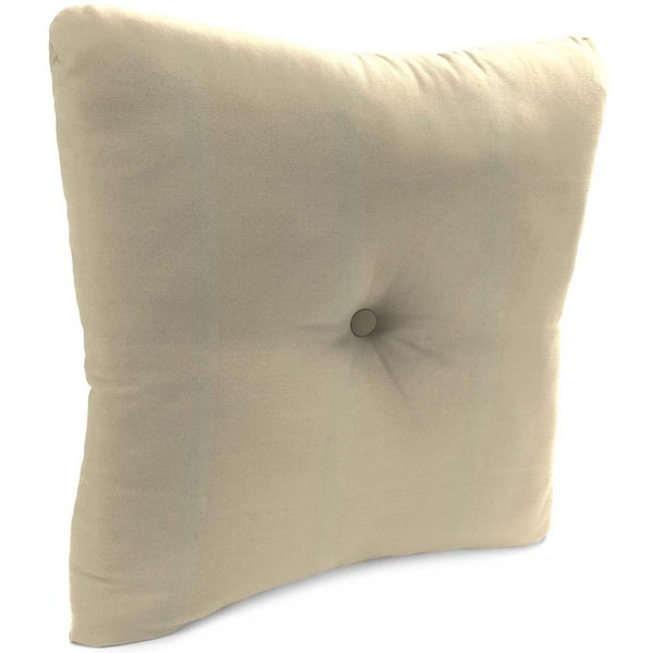 24 in. W x 23.5 in. H x 7 in. T Square Tufted Outdoor Chair Back Cushion