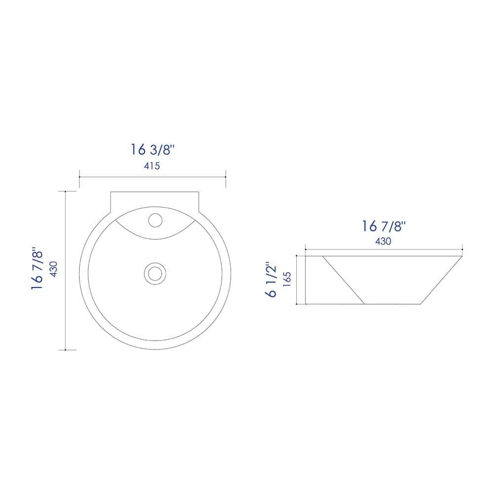 Compact White Ceramic Wall-Mount Bathroom Sink with Overflow