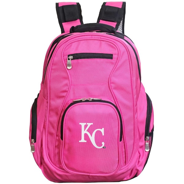 Denco MLB Kansas City Royals 19 in. Pink Laptop Backpack