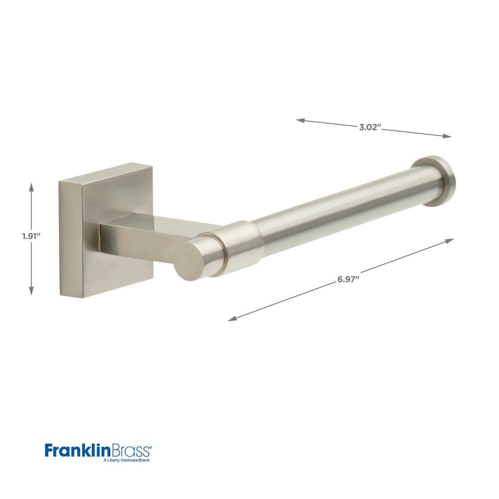 Maxted Brushed Nickel Modern Wall Mount Toilet Paper Holder
