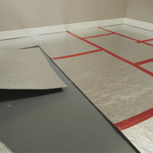 3600 sq. ft. 4 ft. x 6 ft. x 6 mm Premium Fiber Underlayment with Vapor Barrier for Vinyl Plank, Laminate, Wood Floors