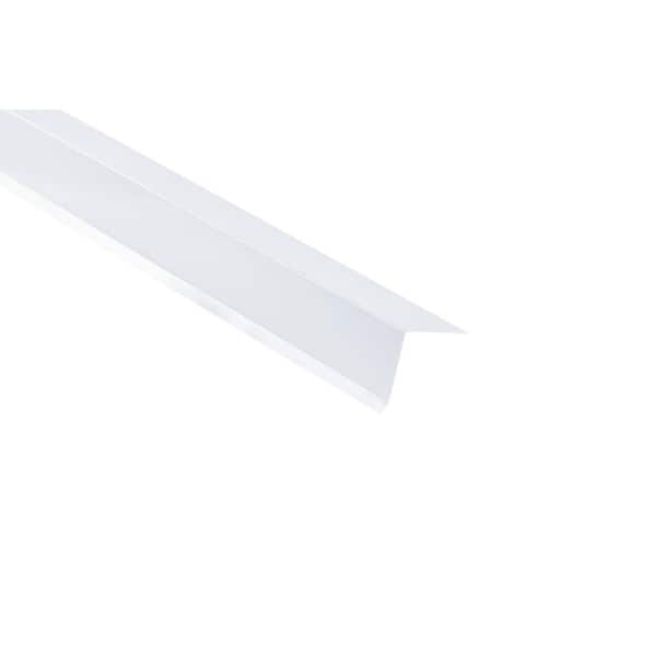 Gibraltar Building Products 2 in. x 2 in. x 10 ft. 26-Gauge Galvanized Steel Drip Edge Flashing in White