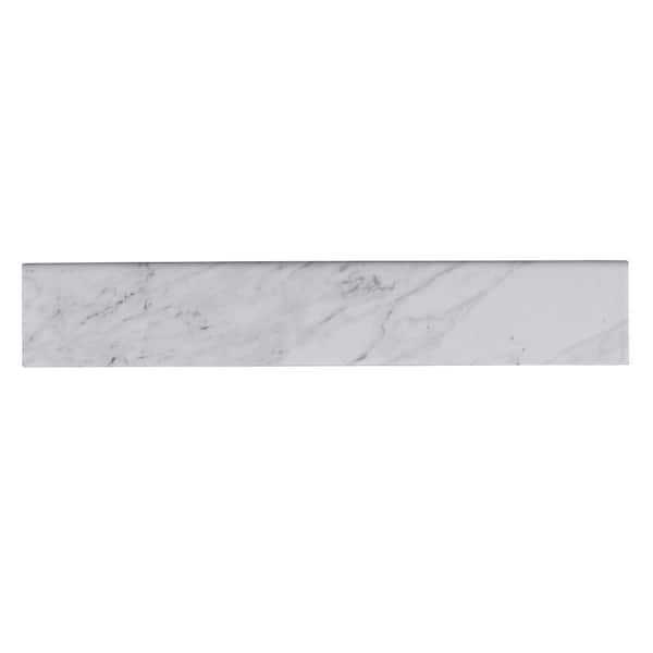 MSI Trevi Gray Bullnose 3 in. x 18 in. Polished Porcelain Wall Tile (10 ...