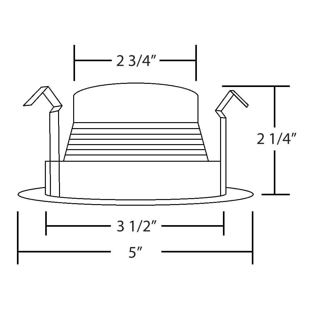 Black Oil Rubbed 4-Inch Recessed LED Baffle Trim