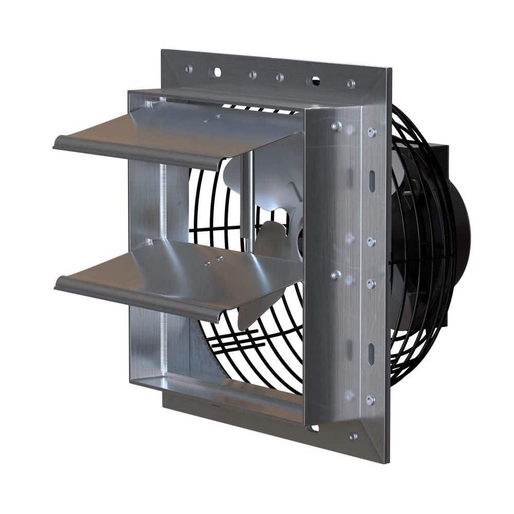 【未使用・訳あり】SHUTTER EXHAUST FAN 換気扇 HA300M Hessaire 300 CFM Shutter Exhaust Fan Gable Mounted, 8 in