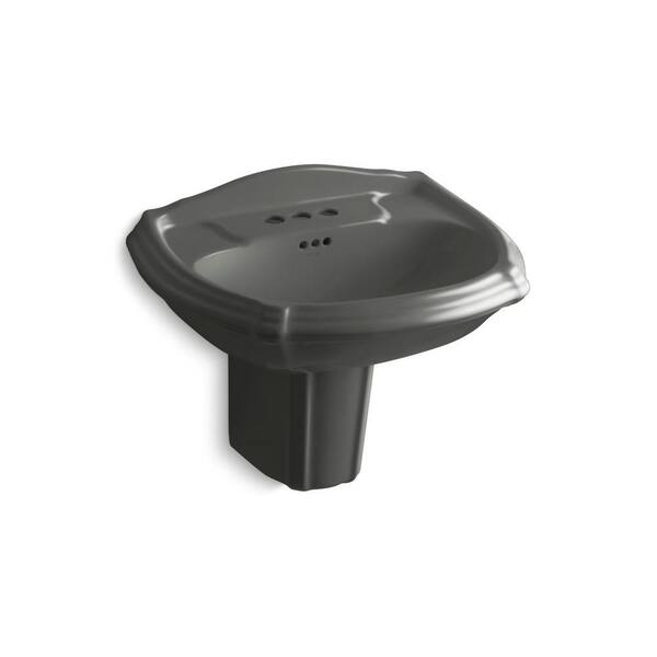 KOHLER Portrait Wall-Mount Bathroom Sink in Thunder Grey-DISCONTINUED