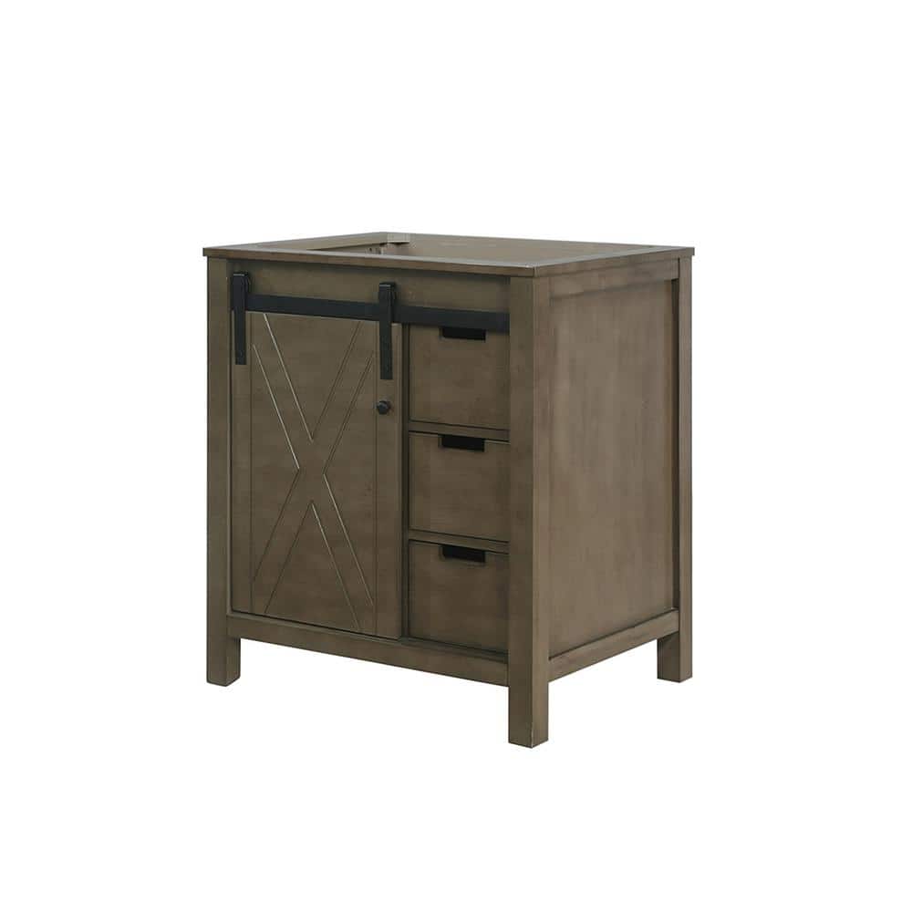 Marsyas 30" Rustic Brown Birch Freestanding Vanity Cabinet