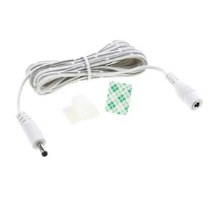 3.3 ft. White Male to Female Connector Cord for LED Under Cabinet Lighting with Wire Clips