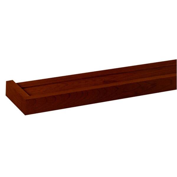 Unbranded 36 in. W x 5.25 in. D x 1.5 in. H Floating Chocolate Display Ledge