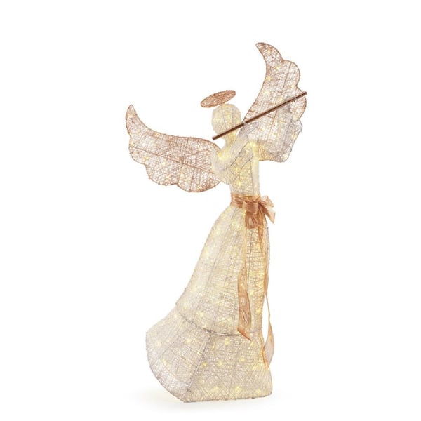 Home Accents Holiday Sweet Serenity 60 in. LED Lighted Angel with Flute