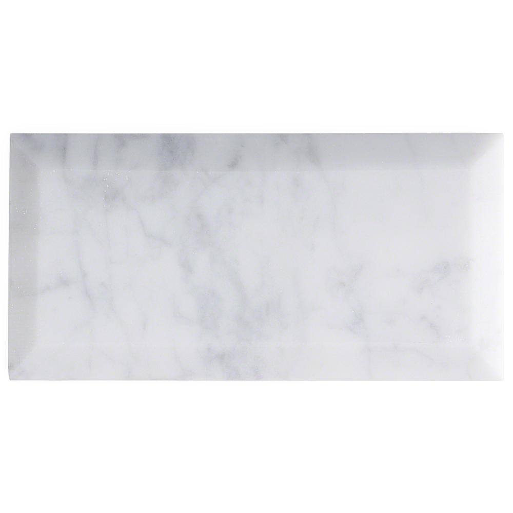 Carrara White Marble 3x6 Subway Wall Tile