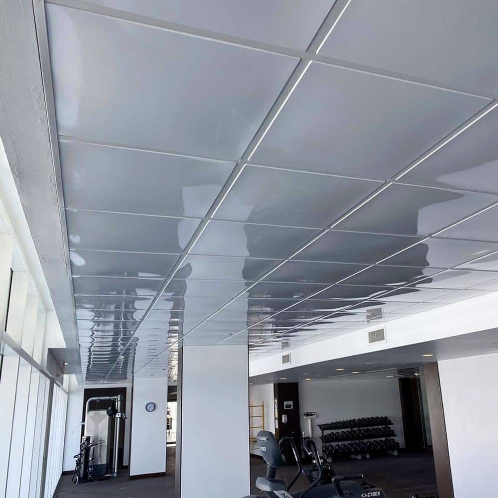 Smooth Gloss White 24" x 24" PVC Ceiling Tile