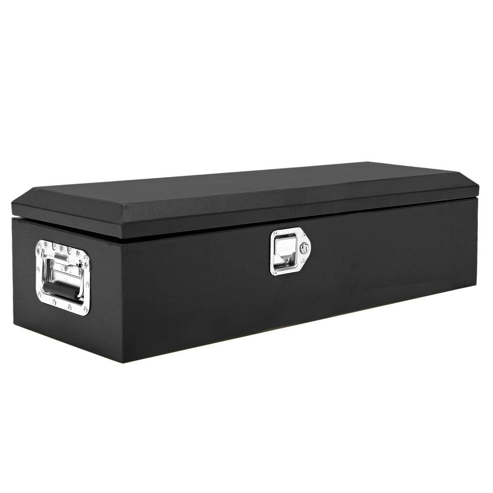 Diamond Plate Steel Truck Bed Tool Box, Weather-Resistant Storage Chest, Black, 39x13x9.6 price history on PriceWatchPro
