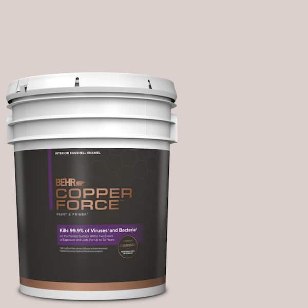 COPPER FORCE 5 gal. #N130-1 Pearls and Lace Eggshell Enamel Virucidal and Antibacterial Interior Paint & Primer