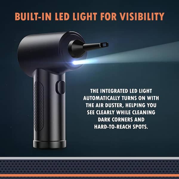 Newhouse Electric Cordless Air Duster 3-Speed Blower for Car, Computer Cleaning, Rechargeable